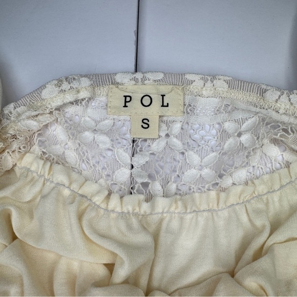 POL Ivory Babydoll Lace Boho Tank Top Dress Small SMT2667 – NWOT - Picture 5 of 7